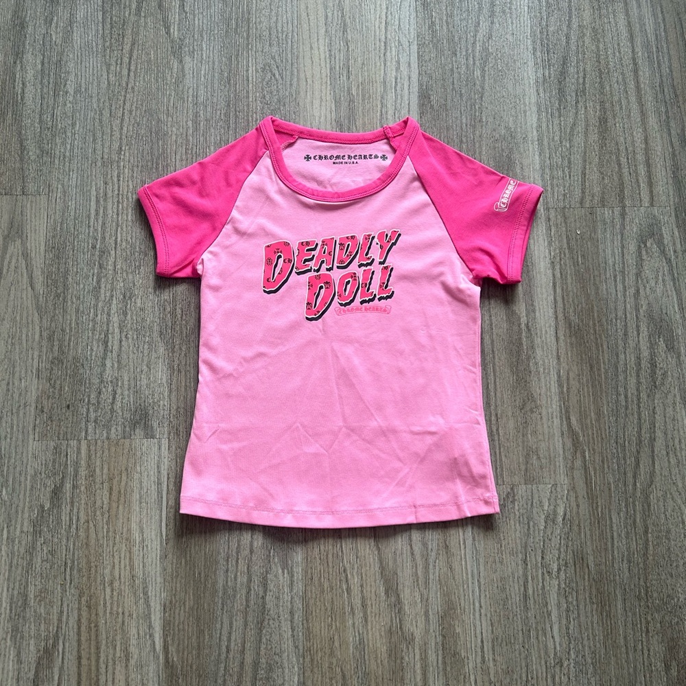 Deadly Doll Pink Raglan Tee